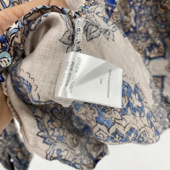 Hale Bobe Button Down Linen Blouse Small - Picture 7 of 10